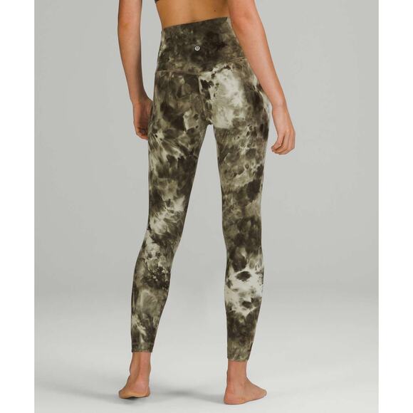 lululemon athletica Pants - Lululemon Align High-Rise Pant 28" Diamond Dye Light Sage Medium Olive Size 0